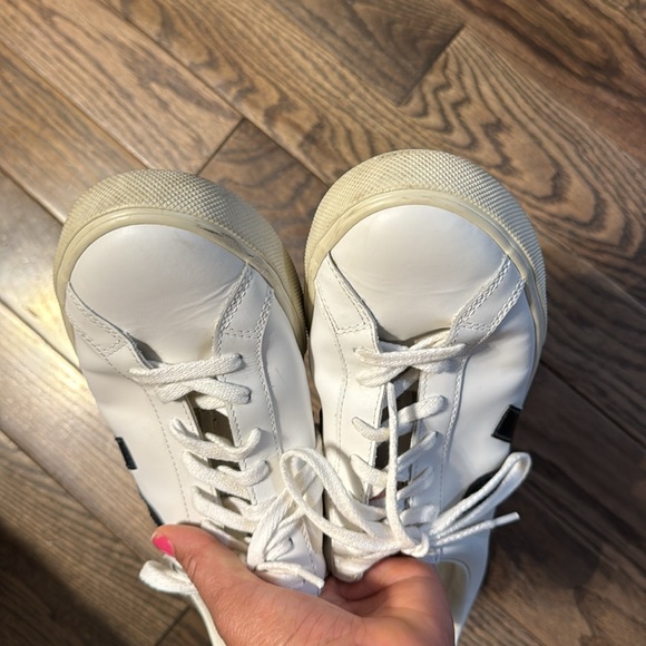 Veja LEATHER WHITE BLACK - Picture 8 of 11